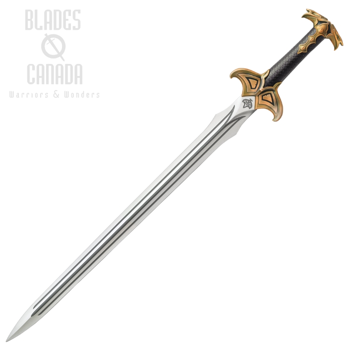 UC The Hobbit Sword of Bard the Bowman, Leather Grip, Display Stand, UC3264